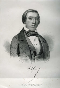<p>Le jeune compositeur, lithographie dans Hugues de Zomerghem, 1848.</p>