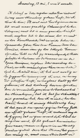 <p>Lettre de Gevaert à ses parents, 13 Mai 1850.</p>