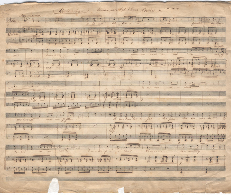 <p><em>Ansenicia</em>, autograph score, 1851.</p>