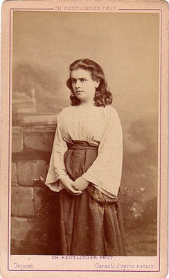 <p>The French mezzo Célistine Galli-Marié (1840-1905) in the role of Mignon.</p>