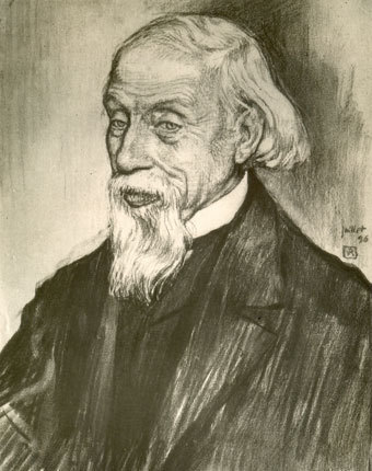 <p>Gevaert at the age of 68, pencil drawing by Theo Van Ruysselberghe.</p>